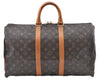 Authentic Louis Vuitton Monogram Keepall 45 Travel Boston Bag M41428 LV J5002