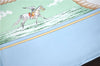 Authentic HERMES Carre 90 Scarf "Auteuil en Mai" Silk Light Blue J5042