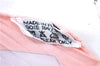 Authentic HERMES Pleats Scarf "pythagore" Silk Light Pink Box J5059