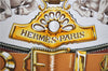 Authentic HERMES Carre 90 Scarf "CHEVAUX DE TRAIT" Silk Brown Box J5078