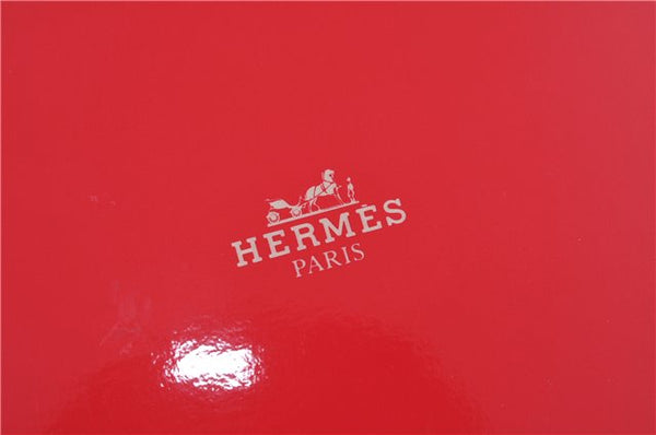 Authentic HERMES Carre 90 Scarf "CHEVAUX DE TRAIT" Silk Brown Box J5078