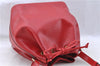 Authentic Louis Vuitton Epi Petit Noe Shoulder Drawstring Bag M44107 Red J5089