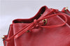 Authentic Louis Vuitton Epi Petit Noe Shoulder Drawstring Bag M44107 Red J5089