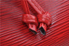 Authentic Louis Vuitton Epi Petit Noe Shoulder Drawstring Bag M44107 Red J5089