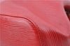 Authentic Louis Vuitton Epi Petit Noe Shoulder Drawstring Bag M44107 Red J5089