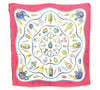 Authentic HERMES Carre 90 Scarf "pourvu qu'on ait l'ivresse" Silk Red J5099