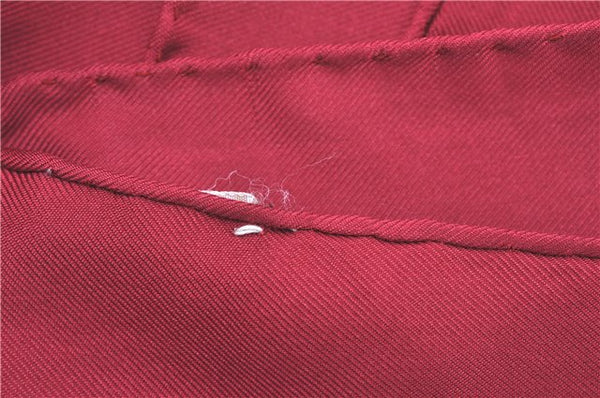 Authentic HERMES Carre 90 Scarf "pourvu qu'on ait l'ivresse" Silk Red J5099