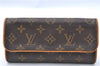Authentic Louis Vuitton Monogram Pochette Twin PM Shoulder Bag M51854 LV J5123