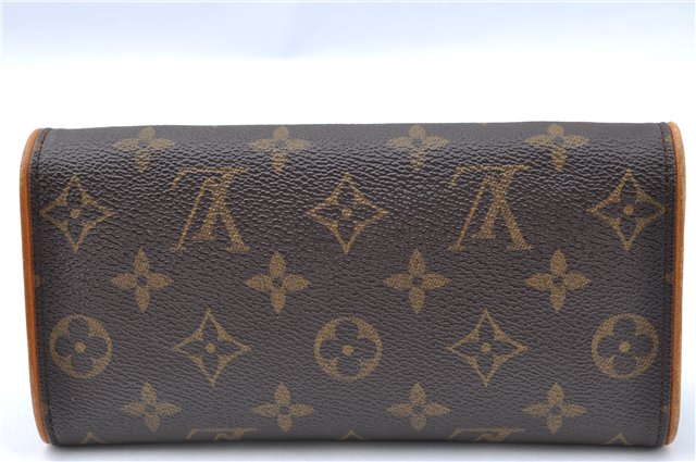 Authentic Louis Vuitton Monogram Pochette Twin PM Shoulder Bag M51854 LV J5123