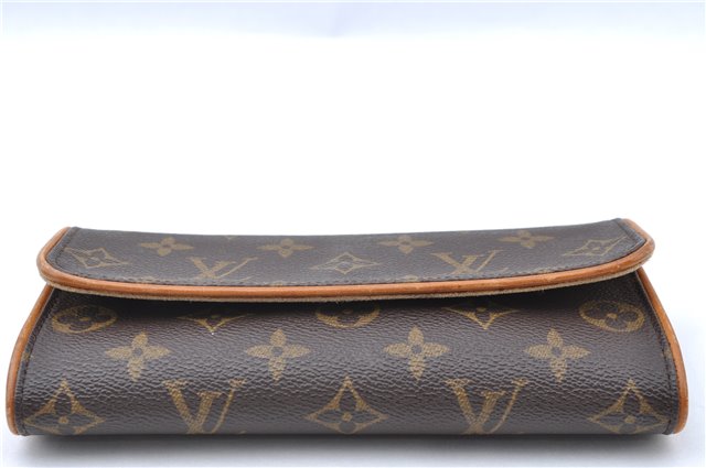 Authentic Louis Vuitton Monogram Pochette Twin PM Shoulder Bag M51854 LV J5123