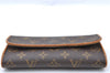 Authentic Louis Vuitton Monogram Pochette Twin PM Shoulder Bag M51854 LV J5123