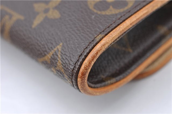 Authentic Louis Vuitton Monogram Pochette Twin PM Shoulder Bag M51854 LV J5123