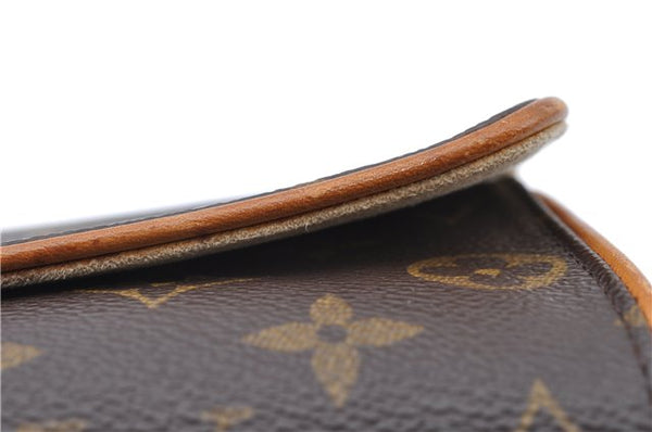 Authentic Louis Vuitton Monogram Pochette Twin PM Shoulder Bag M51854 LV J5123