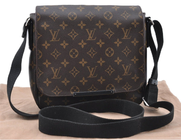 Auth Louis Vuitton Monogram Macassar District PM Shoulder Bag M40935 LV J5127