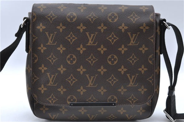 Auth Louis Vuitton Monogram Macassar District PM Shoulder Bag M40935 LV J5127