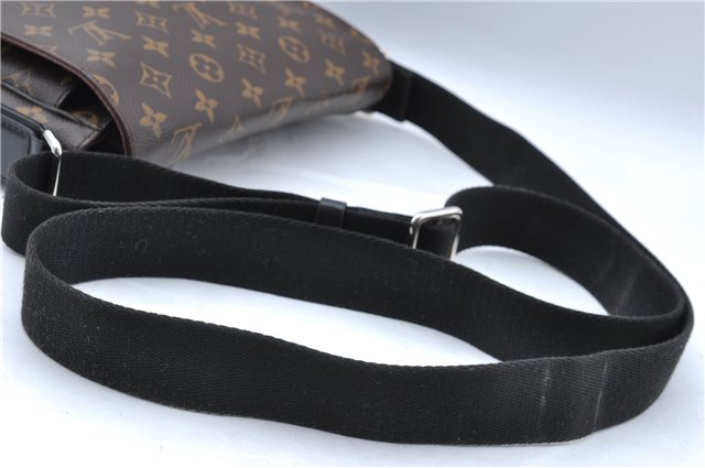 Auth Louis Vuitton Monogram Macassar District PM Shoulder Bag M40935 LV J5127