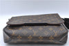 Auth Louis Vuitton Monogram Macassar District PM Shoulder Bag M40935 LV J5127