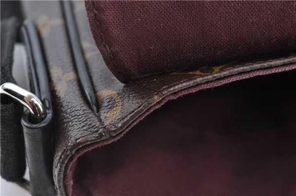 Auth Louis Vuitton Monogram Macassar District PM Shoulder Bag M40935 LV J5127