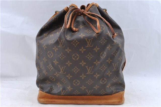 Authentic Louis Vuitton Monogram Noe Shoulder Drawstring Bag M42224 LV J5132