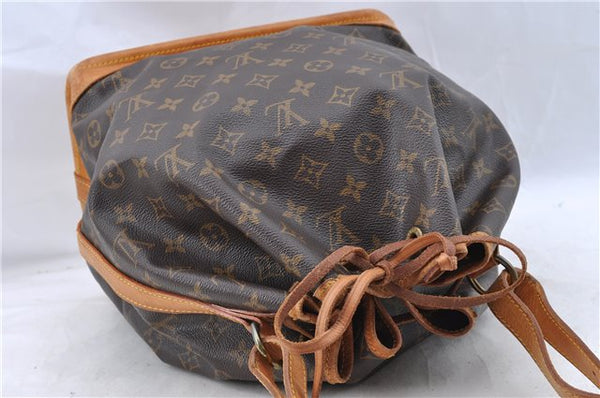 Authentic Louis Vuitton Monogram Noe Shoulder Drawstring Bag M42224 LV J5132