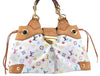 Authentic Louis Vuitton Monogram Multicolor Ursula Hand Bag M40123 White J5144