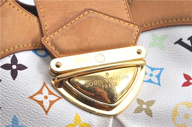 Authentic Louis Vuitton Monogram Multicolor Ursula Hand Bag M40123 White J5144