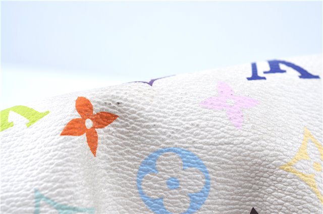 Authentic Louis Vuitton Monogram Multicolor Ursula Hand Bag M40123 White J5144