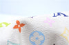 Authentic Louis Vuitton Monogram Multicolor Ursula Hand Bag M40123 White J5144