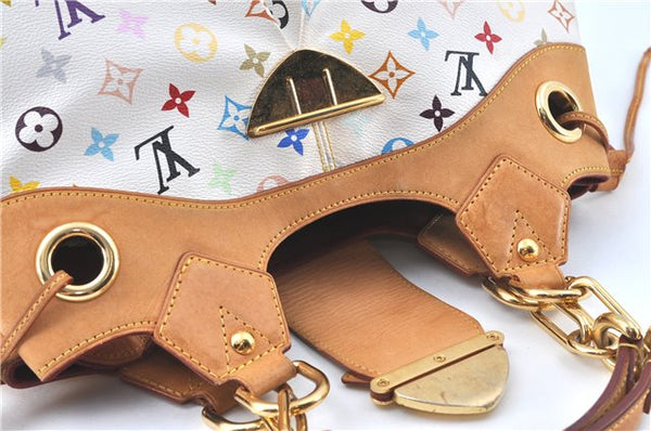 Authentic Louis Vuitton Monogram Multicolor Ursula Hand Bag M40123 White J5144