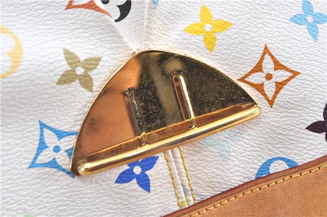 Authentic Louis Vuitton Monogram Multicolor Ursula Hand Bag M40123 White J5144