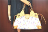 Authentic Louis Vuitton Monogram Multicolor Ursula Hand Bag M40123 White J5144