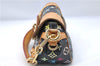 Authentic Louis Vuitton Monogram Multicolor Marilyn Hand Bag M40128 Black J5160