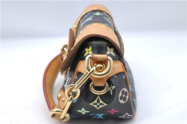 Authentic Louis Vuitton Monogram Multicolor Marilyn Hand Bag M40128 Black J5160