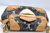 Authentic Louis Vuitton Monogram Multicolor Marilyn Hand Bag M40128 Black J5160