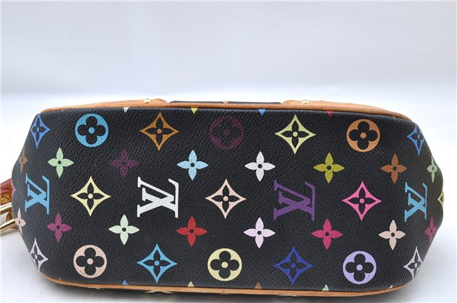 Authentic Louis Vuitton Monogram Multicolor Marilyn Hand Bag M40128 Black J5160