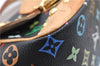 Authentic Louis Vuitton Monogram Multicolor Marilyn Hand Bag M40128 Black J5160
