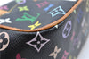 Authentic Louis Vuitton Monogram Multicolor Marilyn Hand Bag M40128 Black J5160