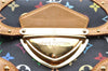 Authentic Louis Vuitton Monogram Multicolor Marilyn Hand Bag M40128 Black J5160