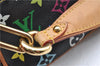 Authentic Louis Vuitton Monogram Multicolor Marilyn Hand Bag M40128 Black J5160