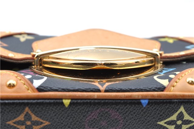 Authentic Louis Vuitton Monogram Multicolor Marilyn Hand Bag M40128 Black J5160