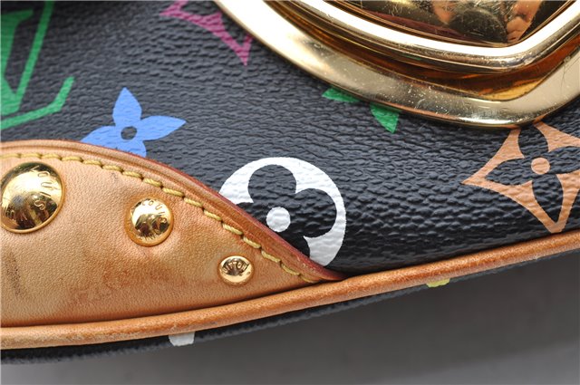 Authentic Louis Vuitton Monogram Multicolor Marilyn Hand Bag M40128 Black J5160
