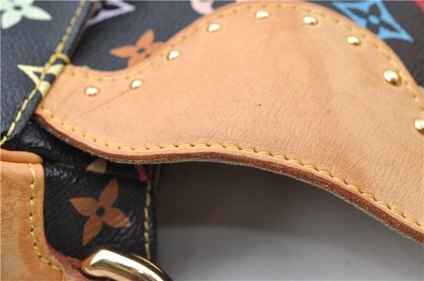 Authentic Louis Vuitton Monogram Multicolor Marilyn Hand Bag M40128 Black J5160