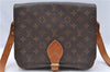 Authentic Louis Vuitton Monogram Cartouchiere GM M51252 Shoulder Cross Bag J5186
