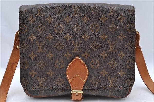Authentic Louis Vuitton Monogram Cartouchiere GM M51252 Shoulder Cross Bag J5186