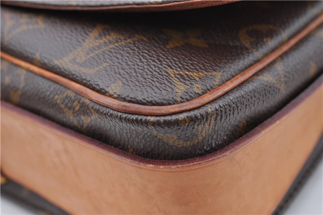 Authentic Louis Vuitton Monogram Cartouchiere GM M51252 Shoulder Cross Bag J5186