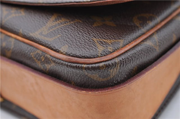 Authentic Louis Vuitton Monogram Cartouchiere GM M51252 Shoulder Cross Bag J5186