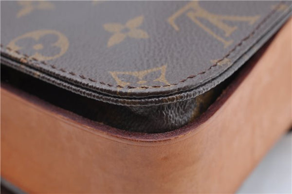 Authentic Louis Vuitton Monogram Cartouchiere GM M51252 Shoulder Cross Bag J5186
