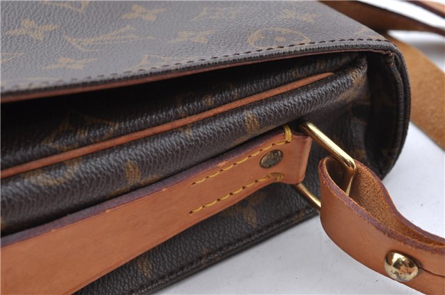 Authentic Louis Vuitton Monogram Cartouchiere GM M51252 Shoulder Cross Bag J5186