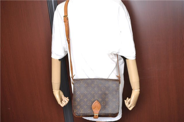 Authentic Louis Vuitton Monogram Cartouchiere GM M51252 Shoulder Cross Bag J5186