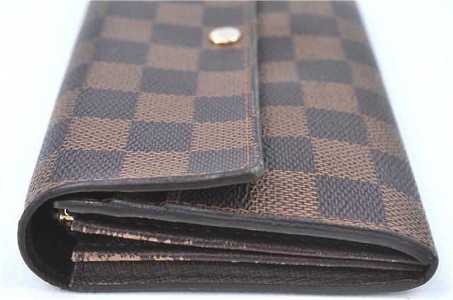 Authentic Louis Vuitton Damier Portefeuille Sarah Long Wallet N61734 LV J5194